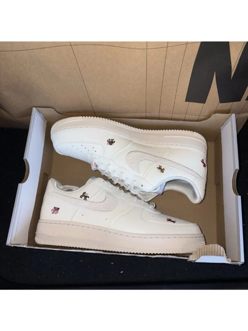 NEW Nike Air Force 1 '07 White Year Of The Horse IQ1143-100 Women Size 9